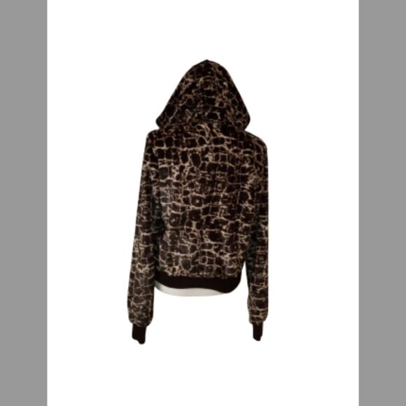 YMI Cheetah print Hooded Jacket. - Picture 2 of 5
